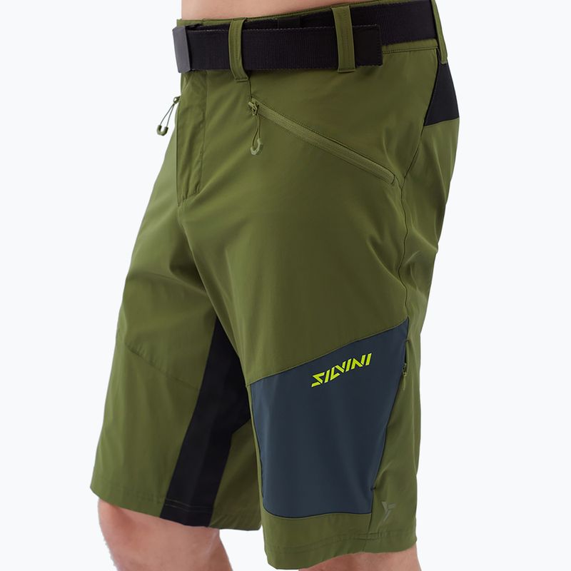 Pantaloncini da ciclismo SILVINI Rango Pro uomo verde 3123-MP2225/43362 3