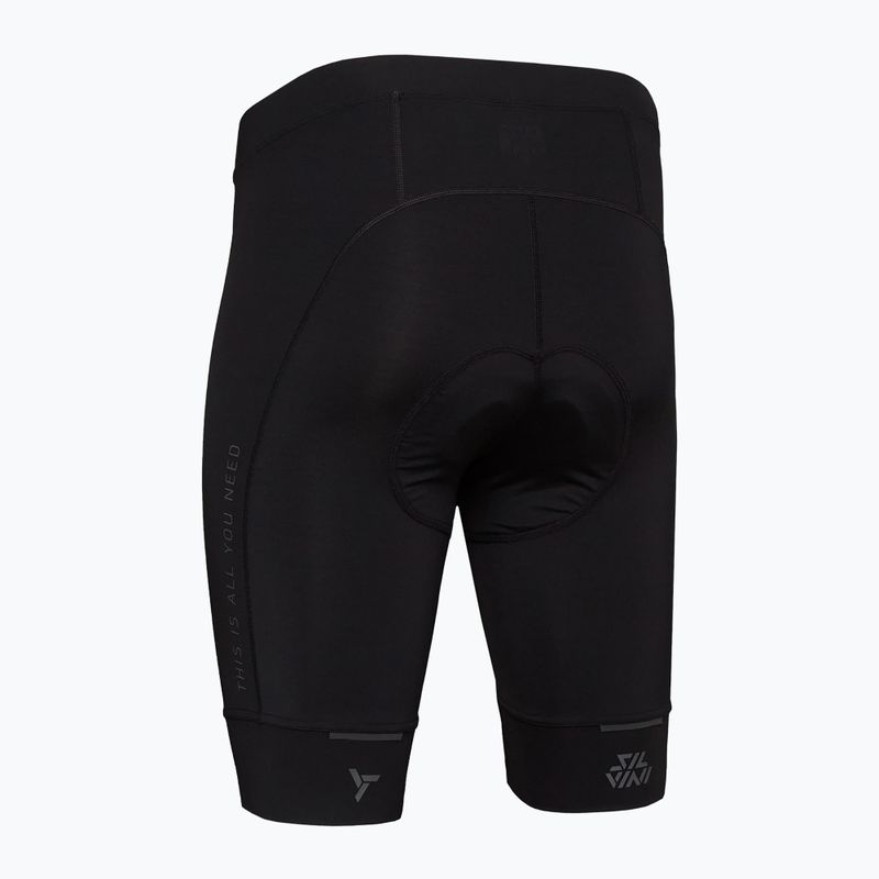 Pantaloncini da ciclismo Silvini Fortore da uomo, nero 2