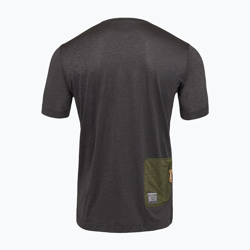 Maglia ciclismo da uomo  SILVINI Galatro antracite/oliva 2