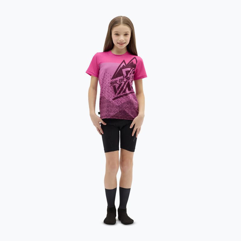 SILVINI maglia ciclismo bambino Denni prugna/rosa 2