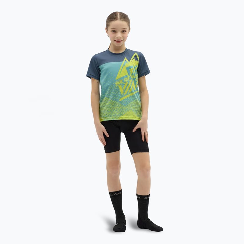 SILVINI maglia ciclismo bambino Denni neon/blu 2