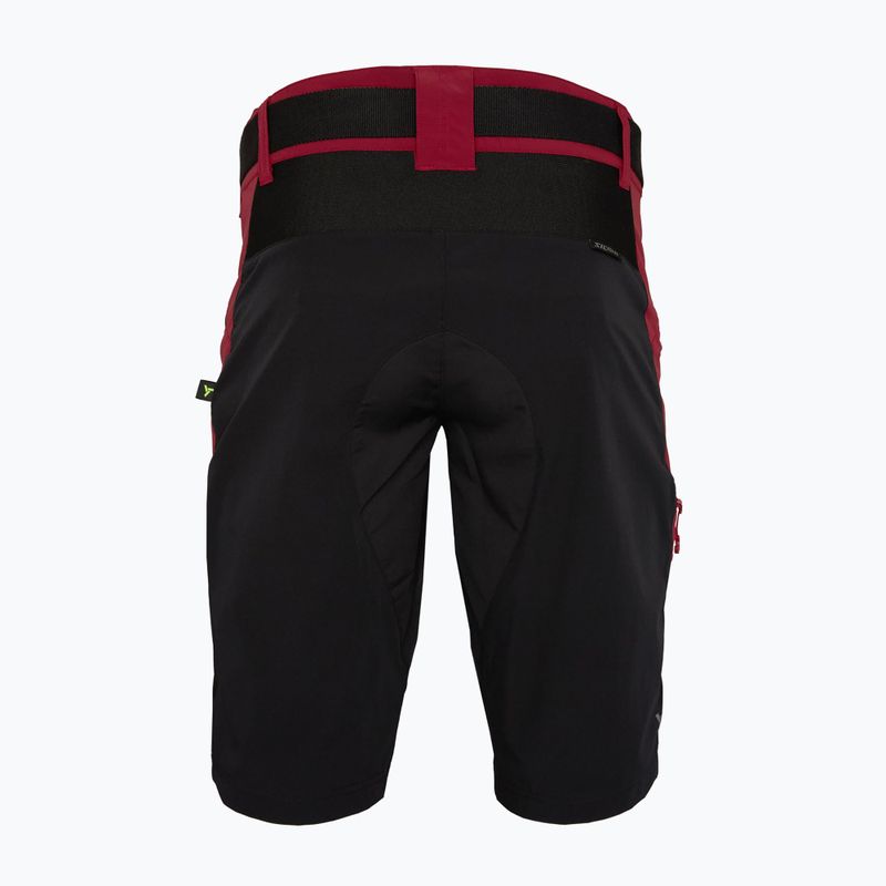 Pantaloncini da ciclismo SILVINI Rango Pro merlot/nero da uomo 2