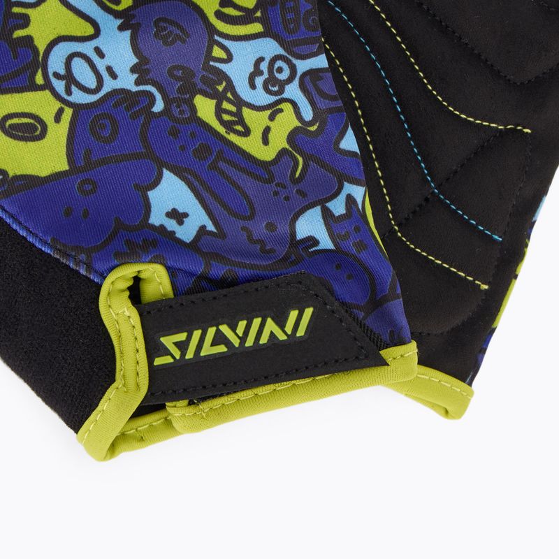SILVINI guanti ciclismo bambino Locri blu/neon 4