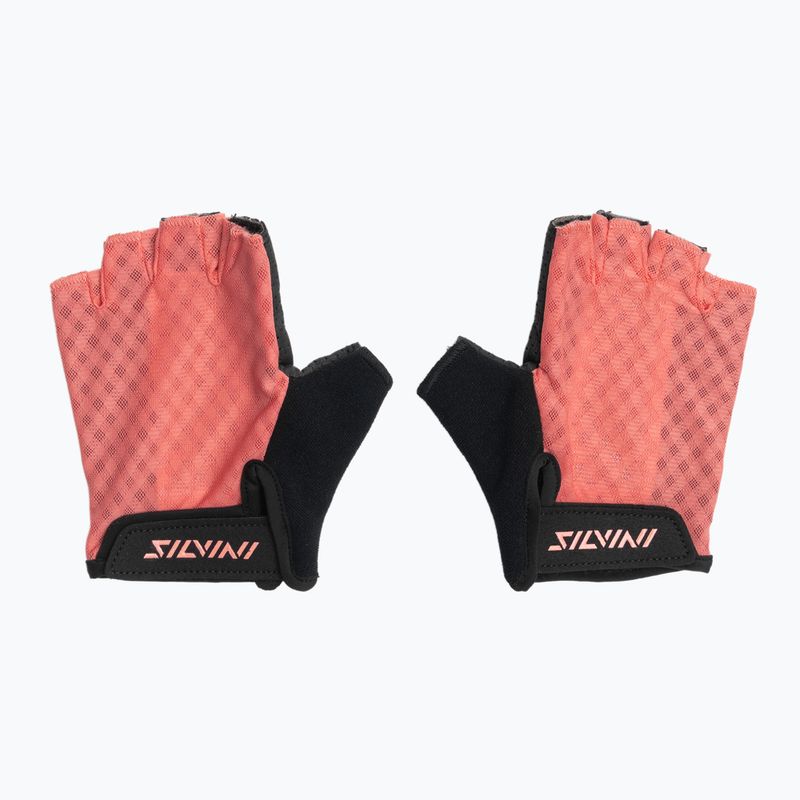 Guanti da ciclismo donna SILVINI Gaiona corallo 2