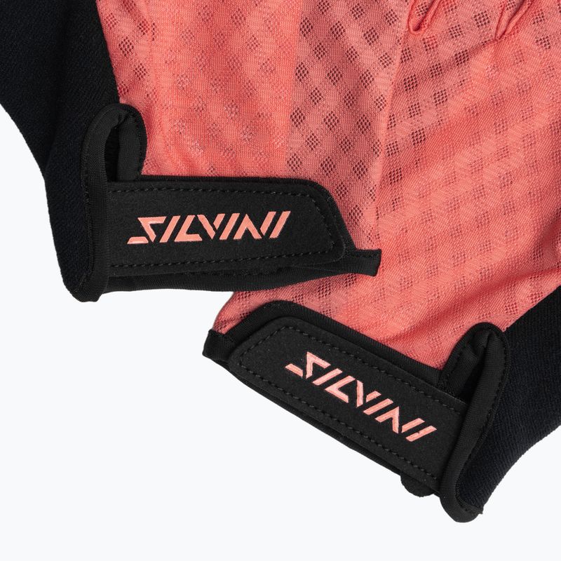 Guanti da ciclismo donna SILVINI Gaiona corallo 4