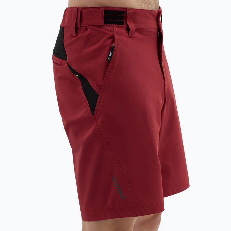 Pantaloncini da ciclismo da uomo SILVINI Elvo merlot 2