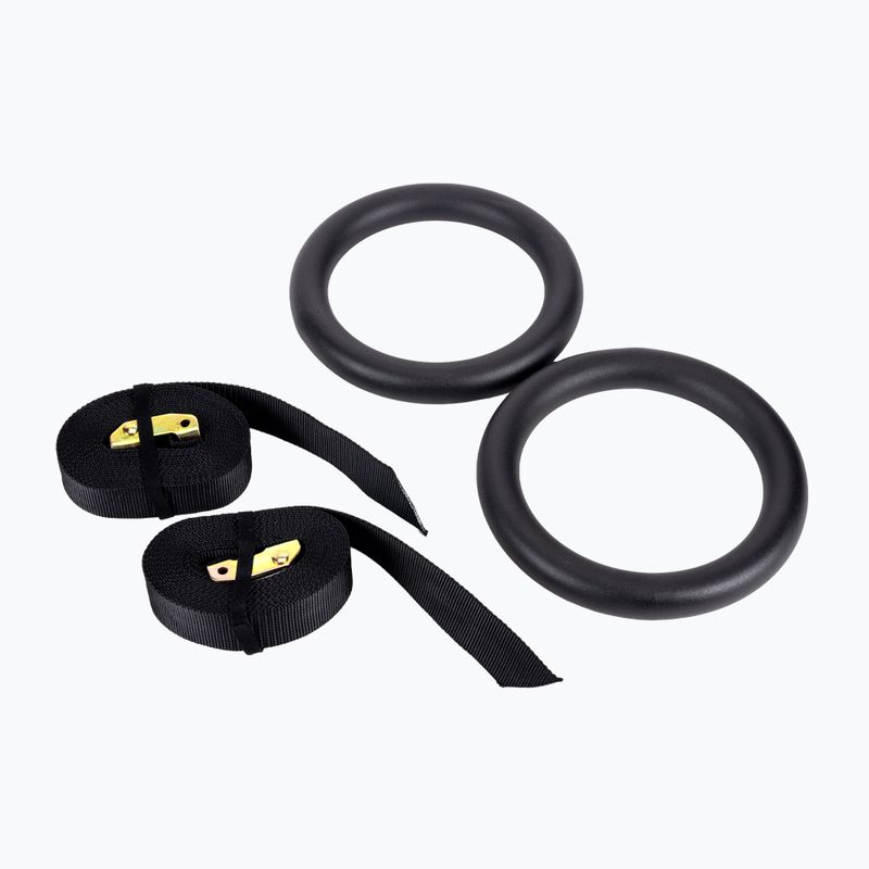 InSPORTline Ringo anelli da ginnastica nero 21713
