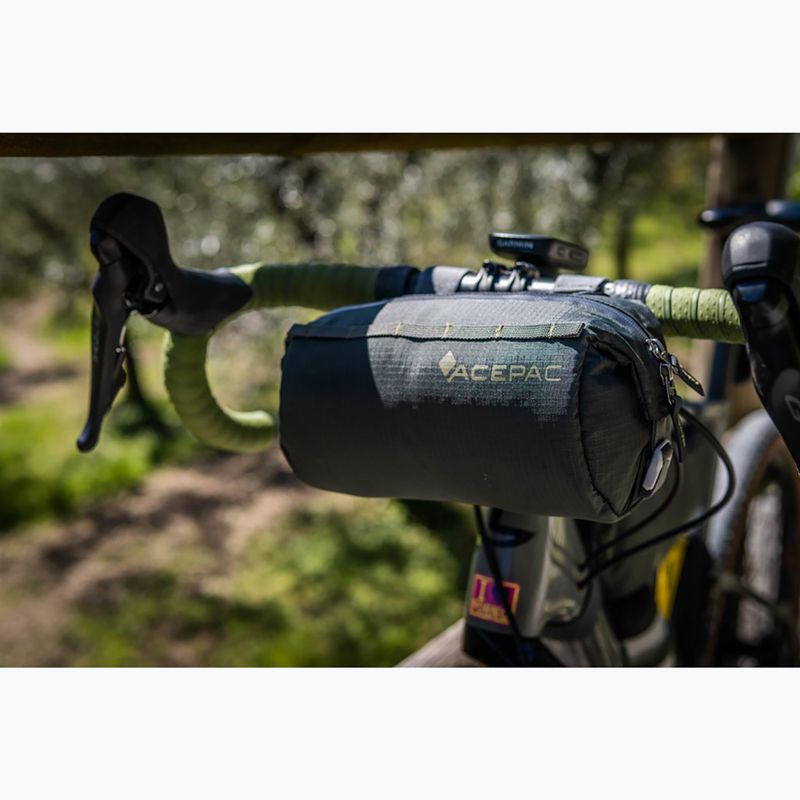 Borsa da manubrio per bicicletta Acepac Barrel MKIII 2 l grigio 8