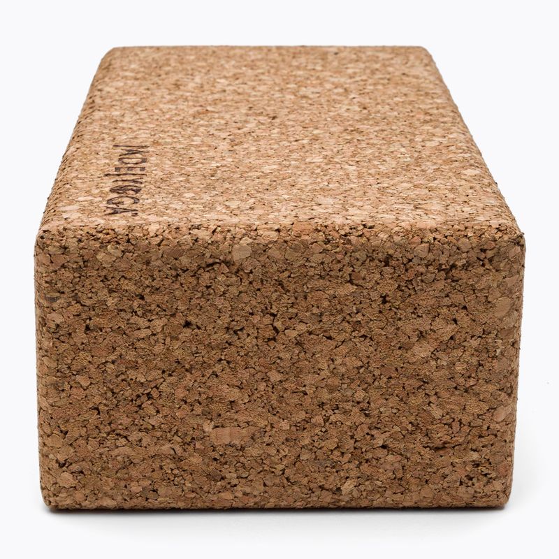 JadeYoga Cork Block Piccolo cubo yoga CYBS marrone chiaro 2