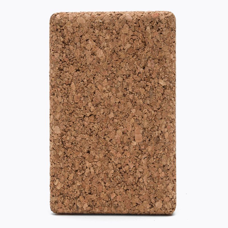 JadeYoga Cork Block Piccolo cubo yoga CYBS marrone chiaro 4