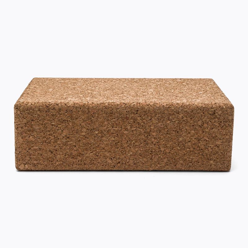 JadeYoga Cork Block Piccolo cubo yoga CYBS marrone chiaro 5