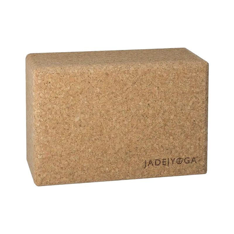 JadeYoga Cork Block Piccolo cubo yoga CYBS marrone chiaro 9