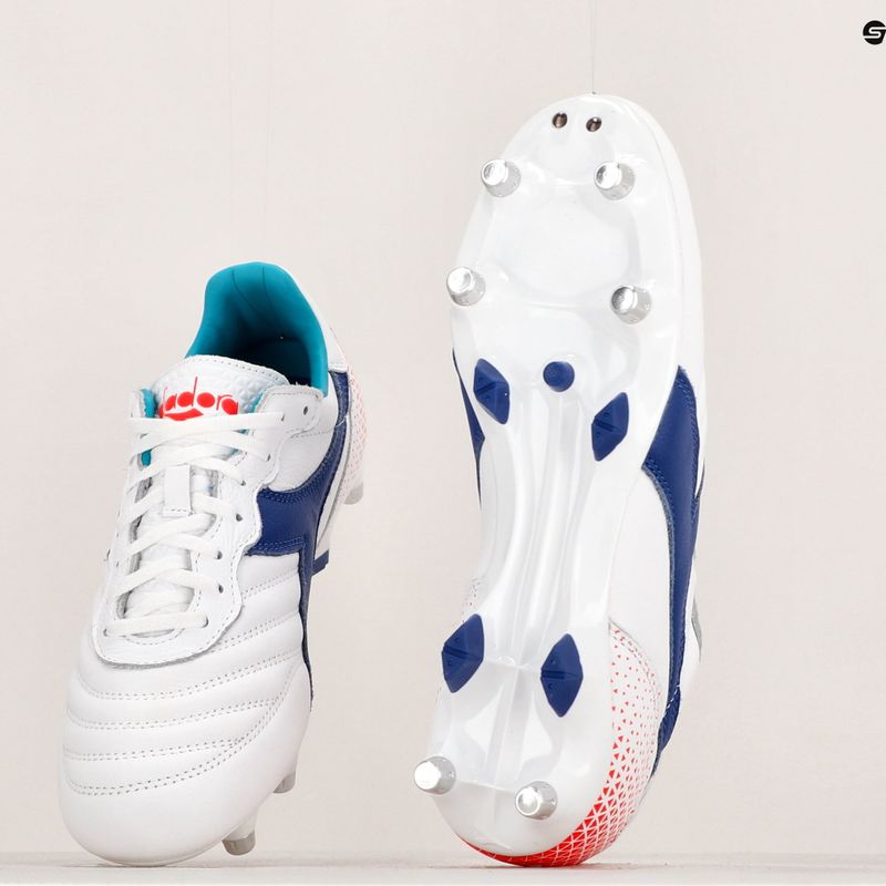 Scarpe da calcio da uomo Diadora Brasil GR LT+ MPH bianco/navy 12