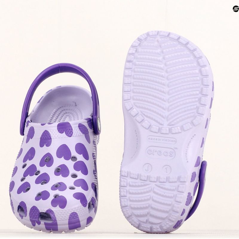 Zoccolo Crocs Classic Easy Icon per bambini, lavanda 13