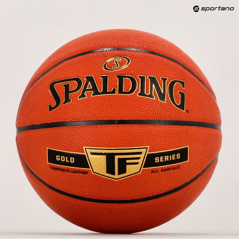 Spalding TF Gold basket Sz7 arancione dimensioni 7 5