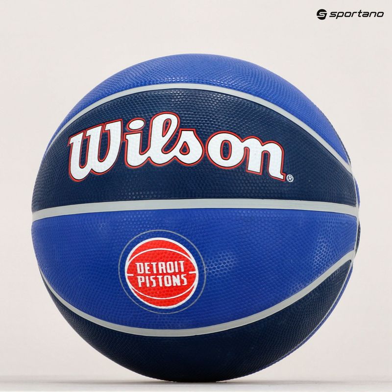 Wilson NBA Team Tribute Detroit Pistons basket blu taglia 7 6