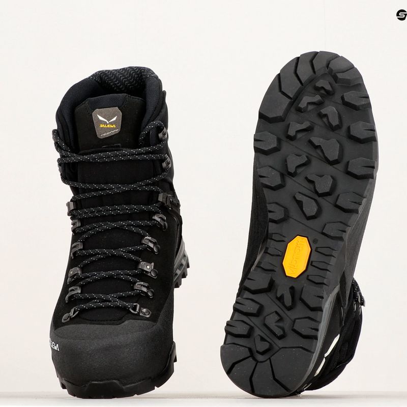 Salewa Ortles Ascent Mid GTX M nero/nero scarpone da alpinismo da uomo 13