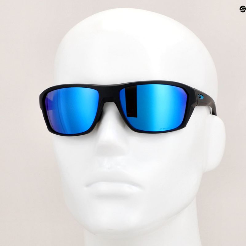 Occhiali da sole Oakley Split Shot nero opaco/zaffiro polarizzato 15