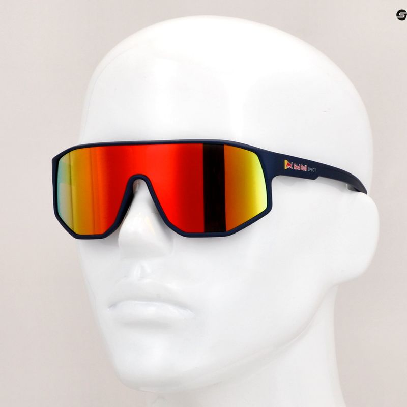 Occhiali da sole Red Bull Spect Dash blu/marrone con specchio rosso 8