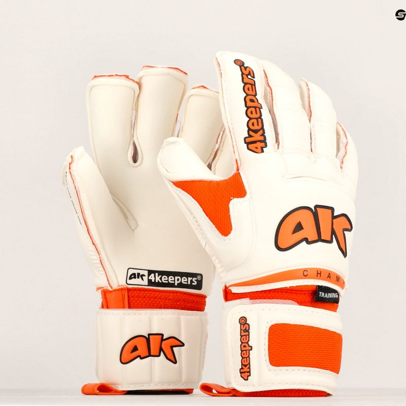 Guanti da portiere per bambini 4keepers Champ Training VI Rf2G bianco 10