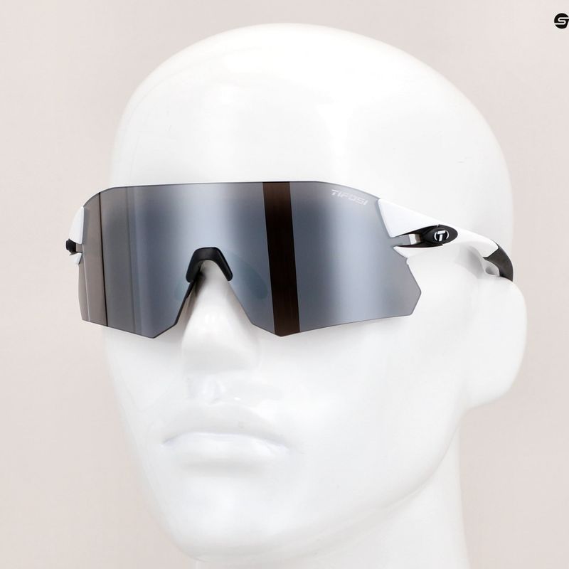 Occhiali da sole Tifosi Rail bianco nero/fumo/ac rosso/chiaro 8