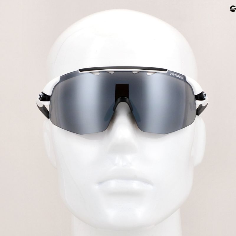 Occhiali da sole Tifosi Sledge Lite bianco opaco/fumo/ac rosso/chiaro 11