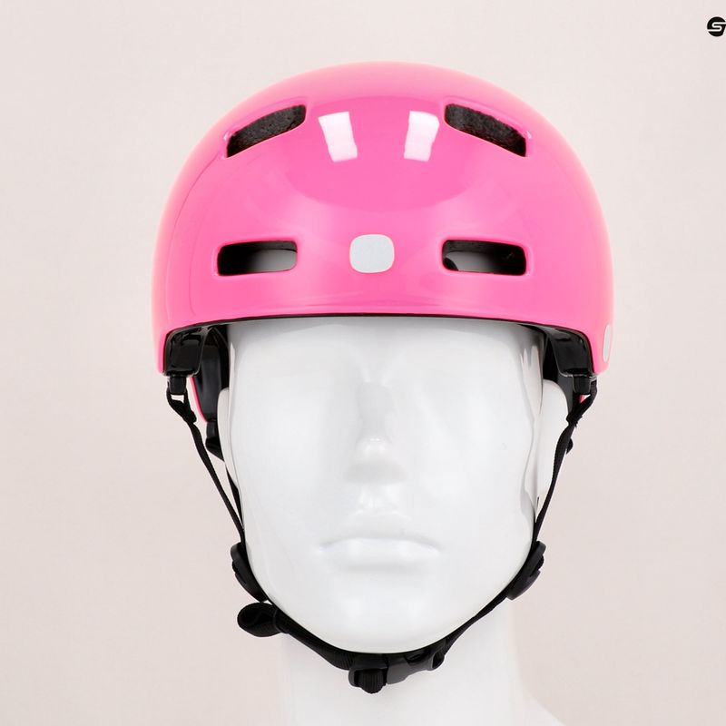 Casco da bici per bambini POC Pocito Crane MIPS rosa fluo 9