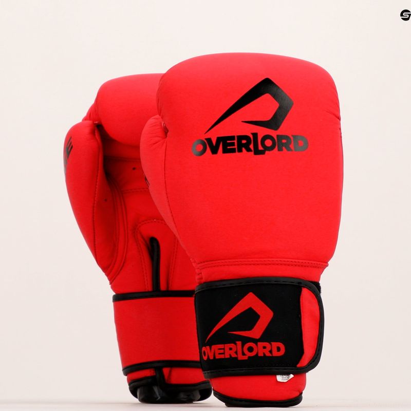 Guantoni da boxe rossi Overlord Rage 7