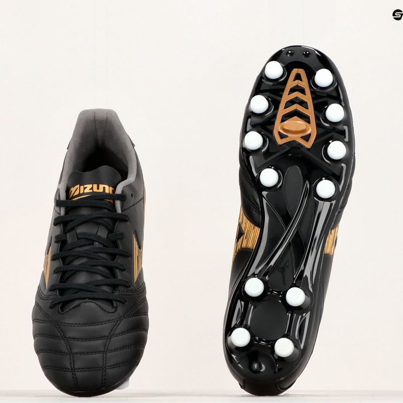 Scarpe da calcio Mizuno Morelia Neo IV Pro MD uomo nero/oro/nero 13