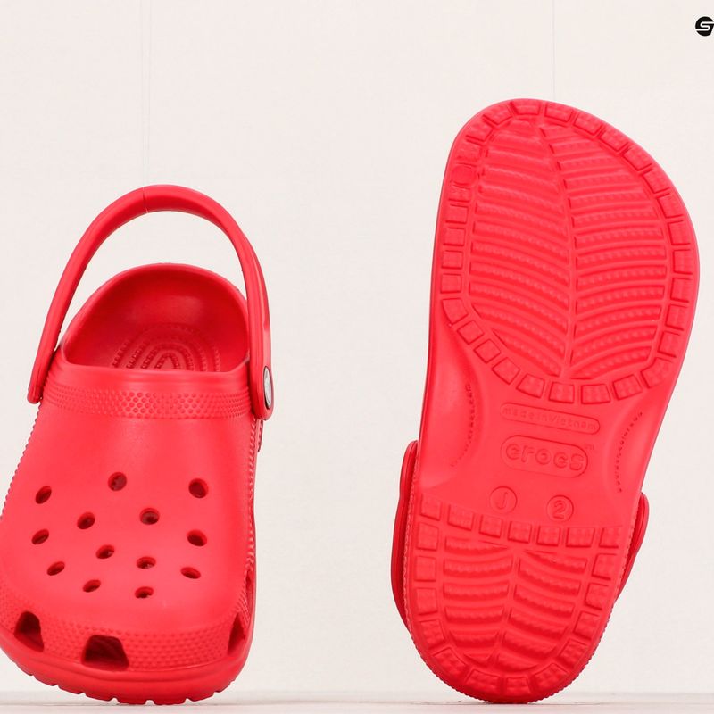 Crocs Classic Clog Bambini infradito rosso varsity 13