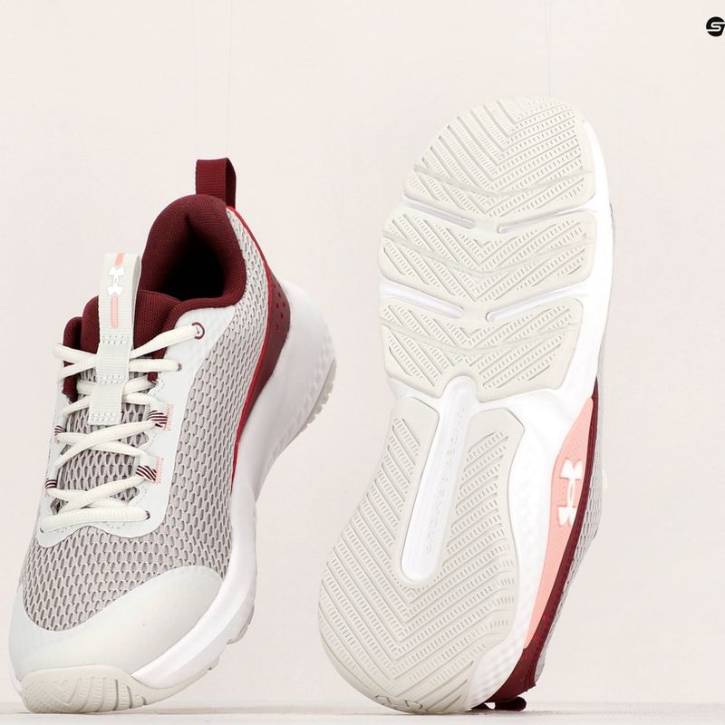 Scarpe da allenamento da donna Under Armour W Dynamic Select white clay/deep red/white 10