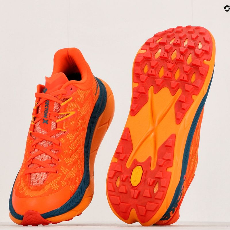 Scarpe da corsa da uomo HOKA Tecton X arancio cachi/giallo radiante 11