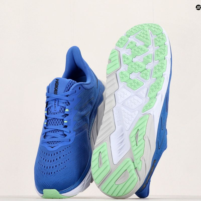 Scarpe da corsa da uomo HOKA Arahi 5 blu abbagliante/nero 10