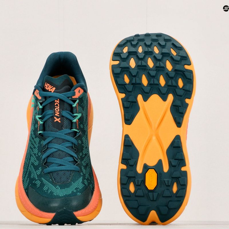 Scarpe da corsa da donna HOKA Tecton X deep teal/water garden 13