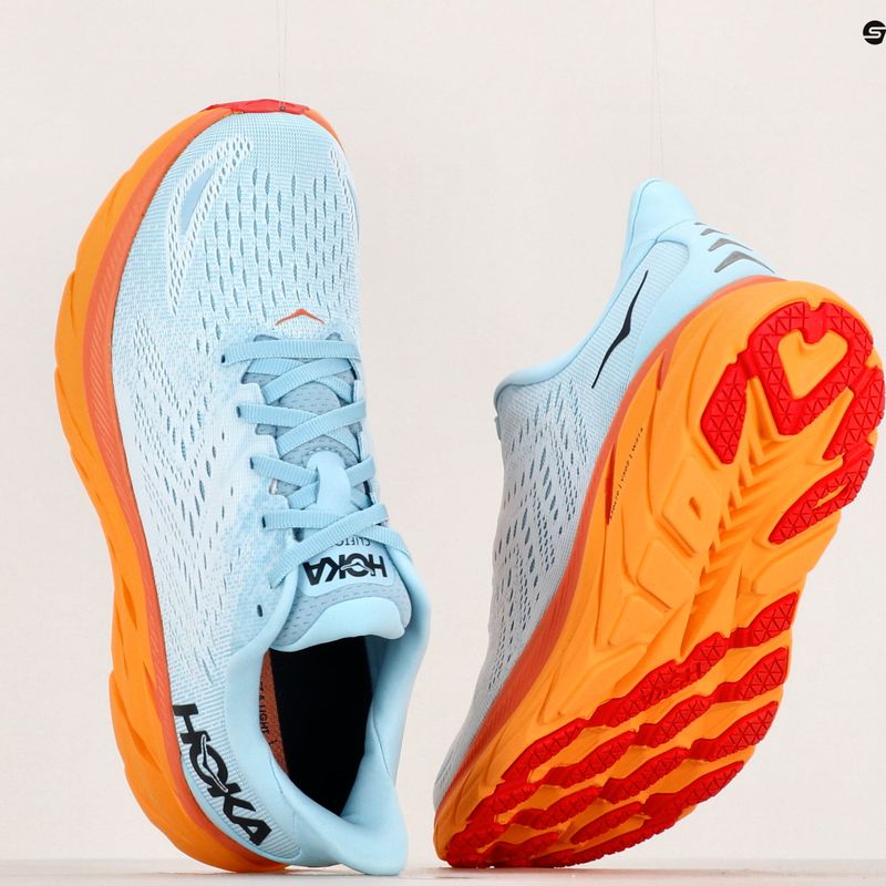 Scarpe da corsa da donna HOKA Clifton 8 Wide summer song/ice flow 11