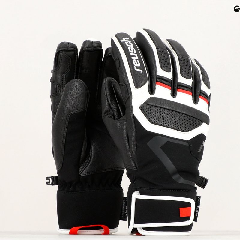 Guanto da sci Reusch Pro Rc nero/bianco/rosso fuoco 11