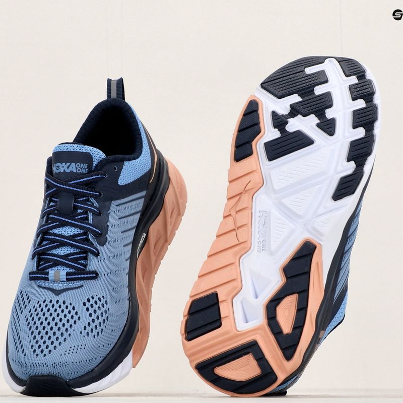 Scarpe da corsa da donna HOKA Arahi 3 allure/mood indigo 11