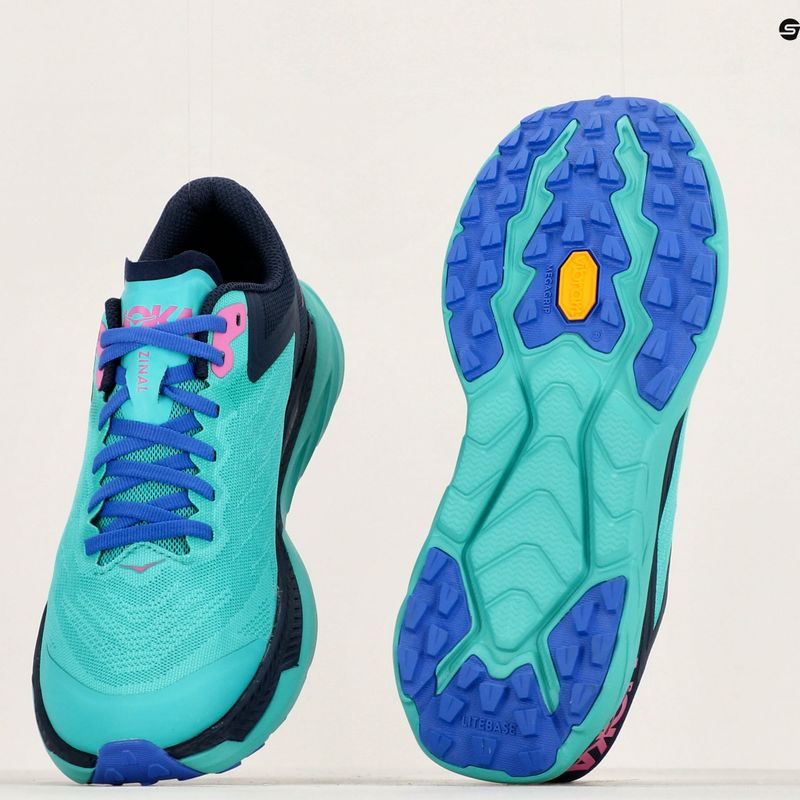 Scarpe da corsa da donna HOKA Zinal atlantis/spazio esterno 11