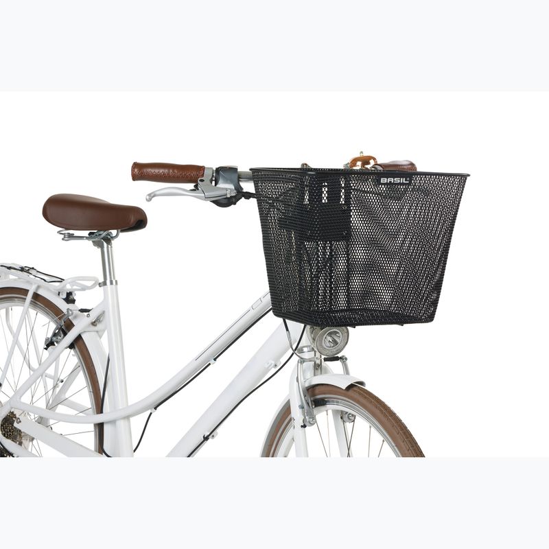 Basil Bilbao FM cestino anteriore per bici + supporto per stelo FM nero 5