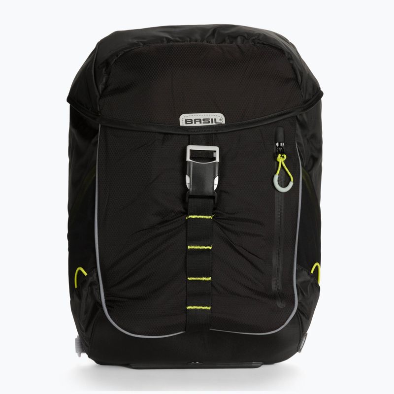 Basil Miles Daypack 17 l nero/lime borsa da bicicletta 4
