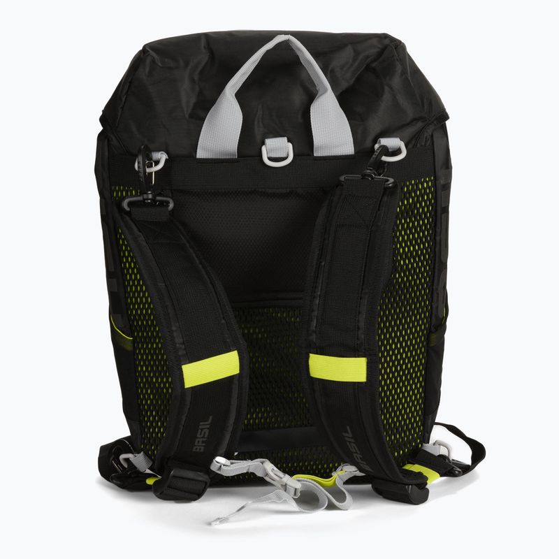 Basil Miles Daypack 17 l nero/lime borsa da bicicletta 7