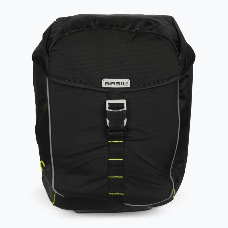 Basil Miles Borsa doppia per bici 34 l nero/lime 2
