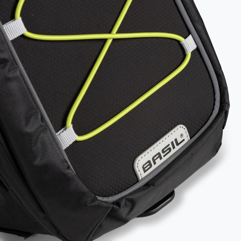 Borsa portabici Basil Miles Trunk 7 l nero/lime 8