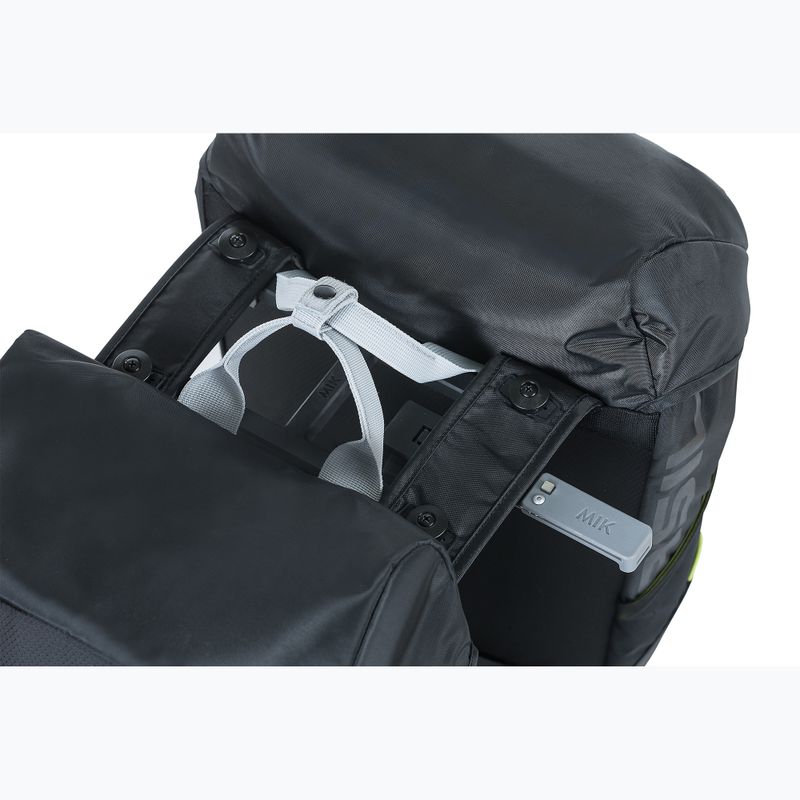 Basil Miles Double Bag 32 l nero/lime borsa da bicicletta 3