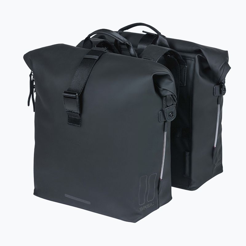 Basil Soho Nordlicht borsa doppia per bicicletta 41 l nero 2