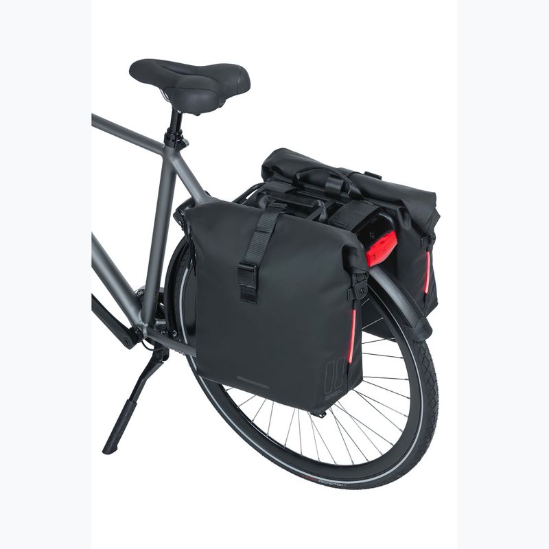 Basil Soho Nordlicht borsa doppia per bicicletta 41 l nero 8
