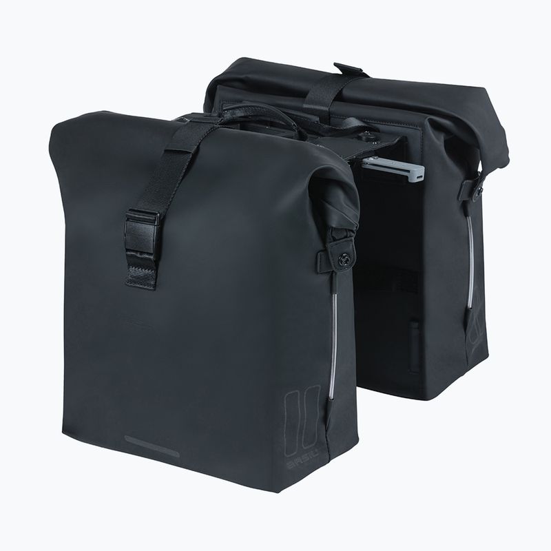 Basil Soho Nordlicht Borsa doppia per bicicletta MIK 41 l nero 2