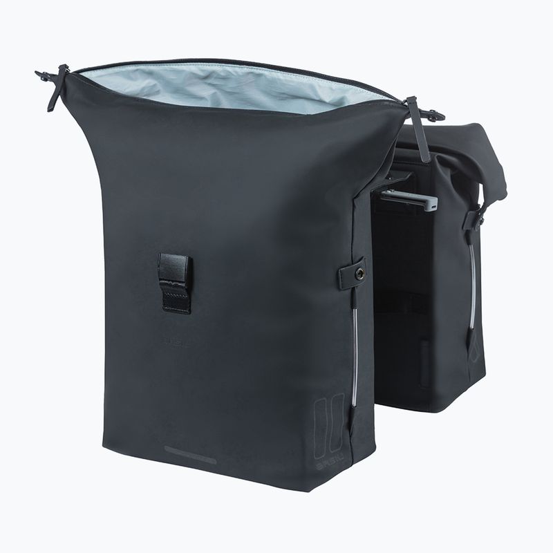 Basil Soho Nordlicht Borsa doppia per bicicletta MIK 41 l nero 4
