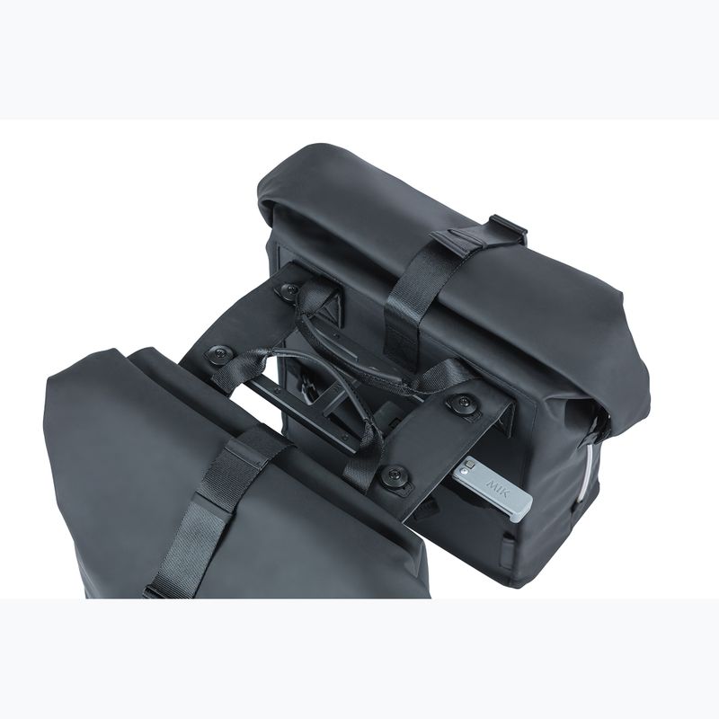 Basil Soho Nordlicht Borsa doppia per bicicletta MIK 41 l nero 5