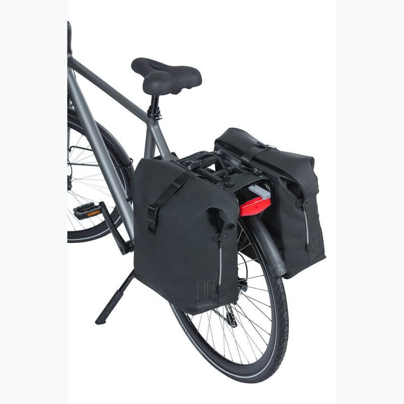 Basil Soho Nordlicht Borsa doppia per bicicletta MIK 41 l nero 7